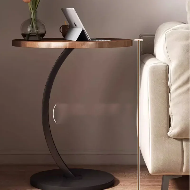 Minimalist Corner Side Table Tray Decorative Designer Italian Living Room Simple Wooden Tea Hallway Interior Furniture
