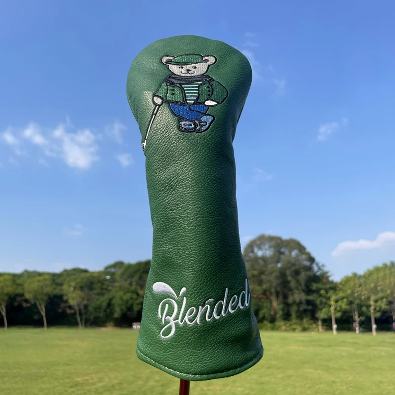 Cute Bear Golf Club Driver Fairway Woods Hybrid Ut Headcover Sports Head Protect Cover