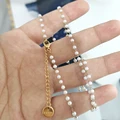 Gold White Chain