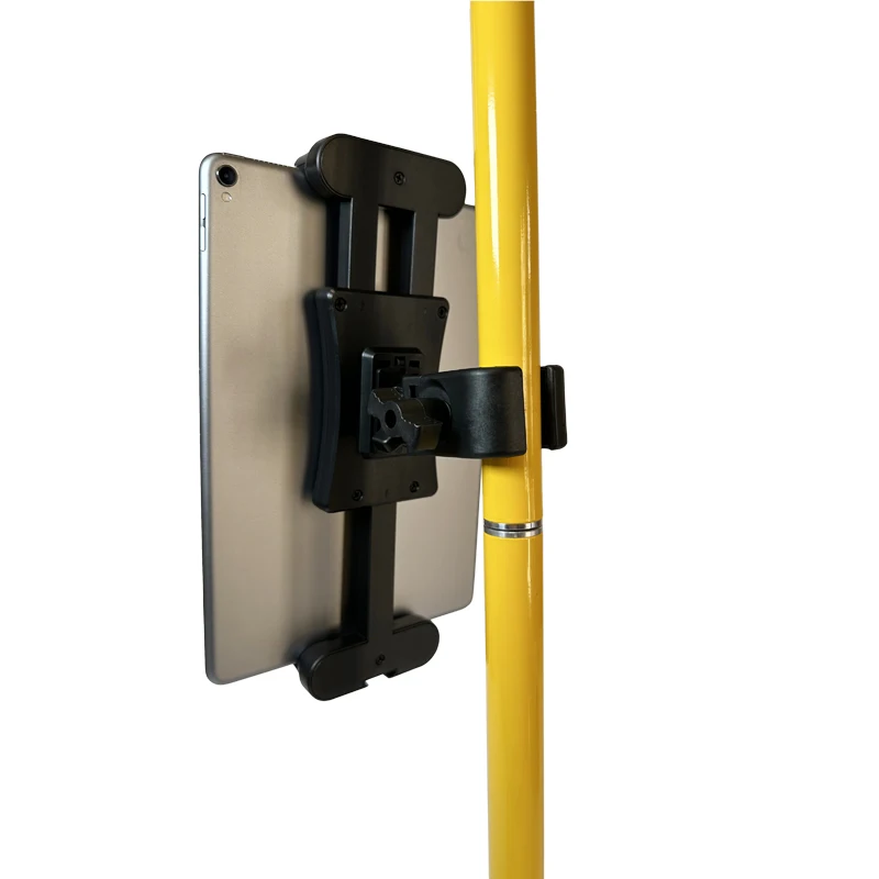 RTK Pole Clamp – Aluminum Data Collector Bracket With Compass, Quick Release GNSS Mount For Surveying
