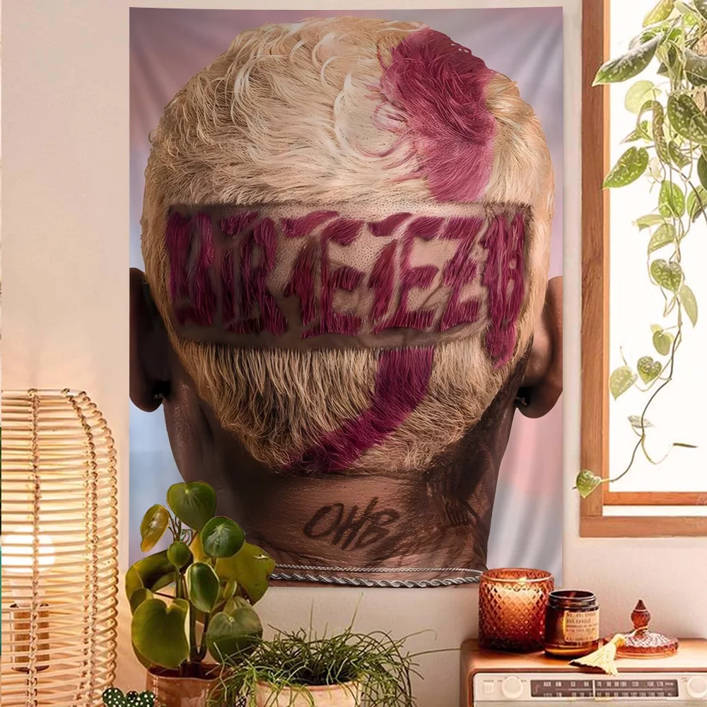 Chris-Brown-Rapper-Breezy-Printed-Large-Wall-Tapestry-Hanging-Tarot ...