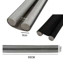 Windproof Door Seal Strip with Double Protection (Black)