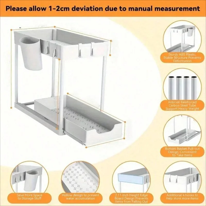2-Tier Under Sink Organizer 3