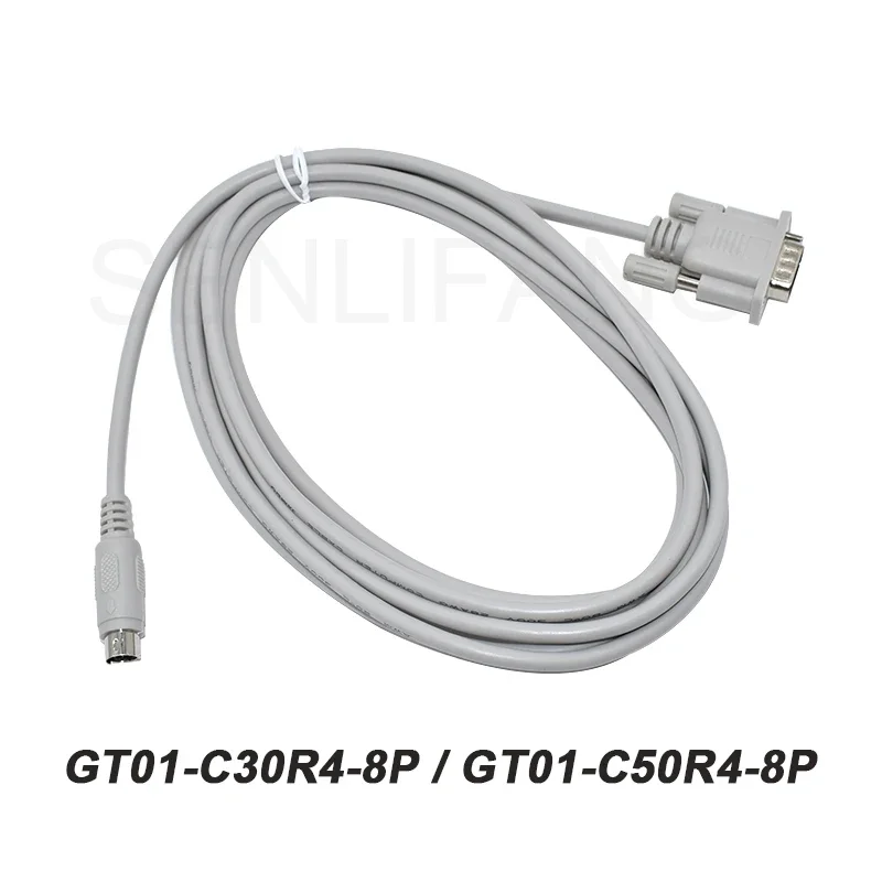 

Well Tested GT01-C30R4-8P GT01-C50R4-8P Program Cable PLC For GT11 GT15 GS2110 HMI To FX Series FX1S FX1n FX2n PLC C50R4 C100R4