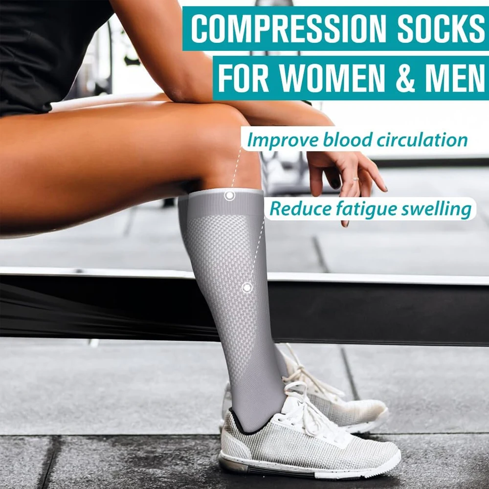 Compression Socks for Women & Men – Graduated Circulation Support for Enhanced Performance & Recovery