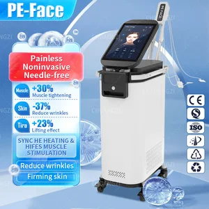 Professional Facial Electrostimulation Ems RF Face Lifting Machine PEFACE Sculpt Face Pads Massager Device