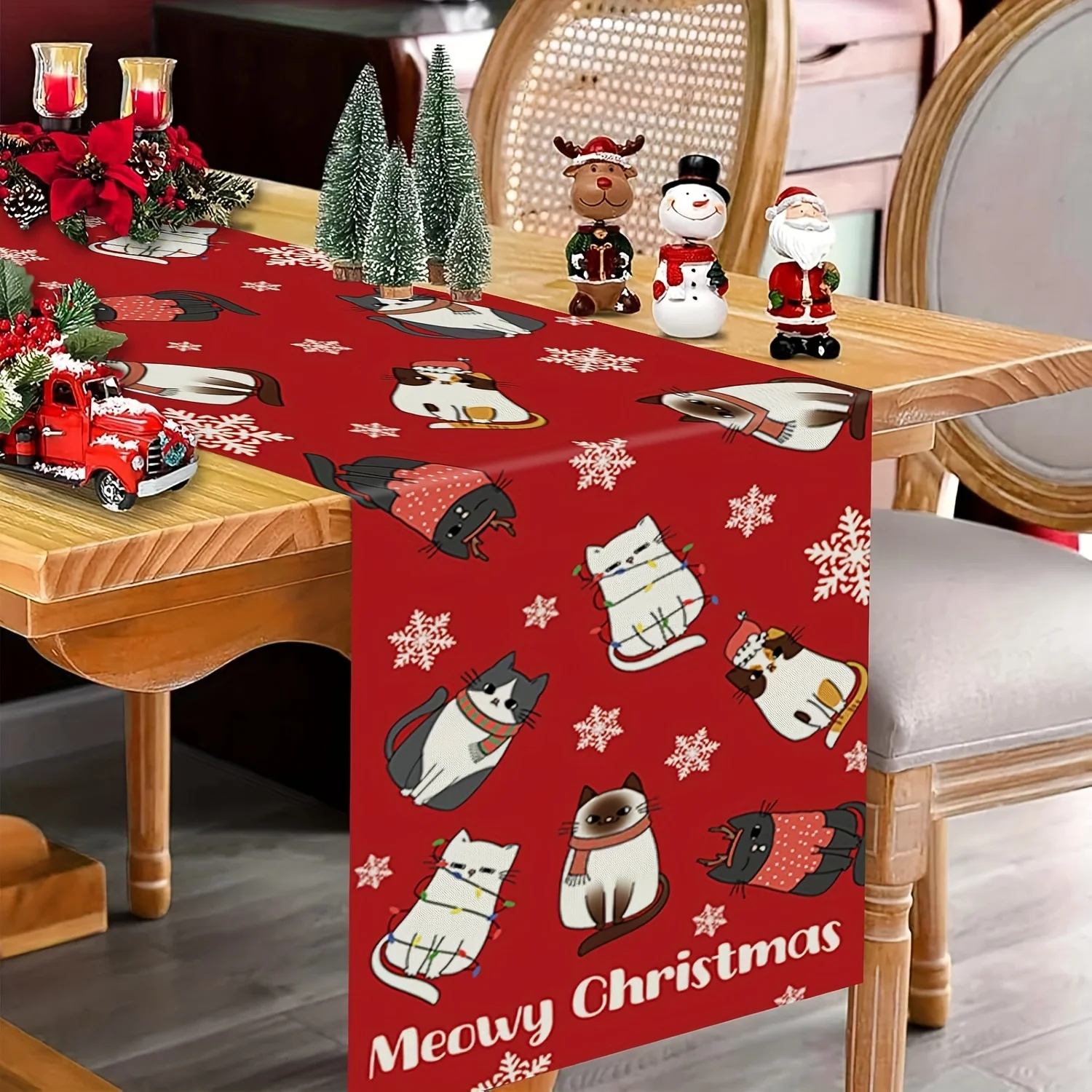 Christmas Cat Table Runner 4