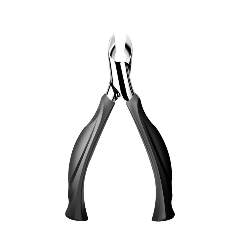 1Piece Stainless Steel Large Mouth Horn Pliers Gray Nail Clipper Thick Armor Pliers Eagle Nose Nail Groove Inlaid