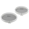 Round Shelf Pantry Cabinet Turntable Condiment Storage Rack Spice Rack Kitchen Storage Tray Rotating Organizer 2 Tier 2
