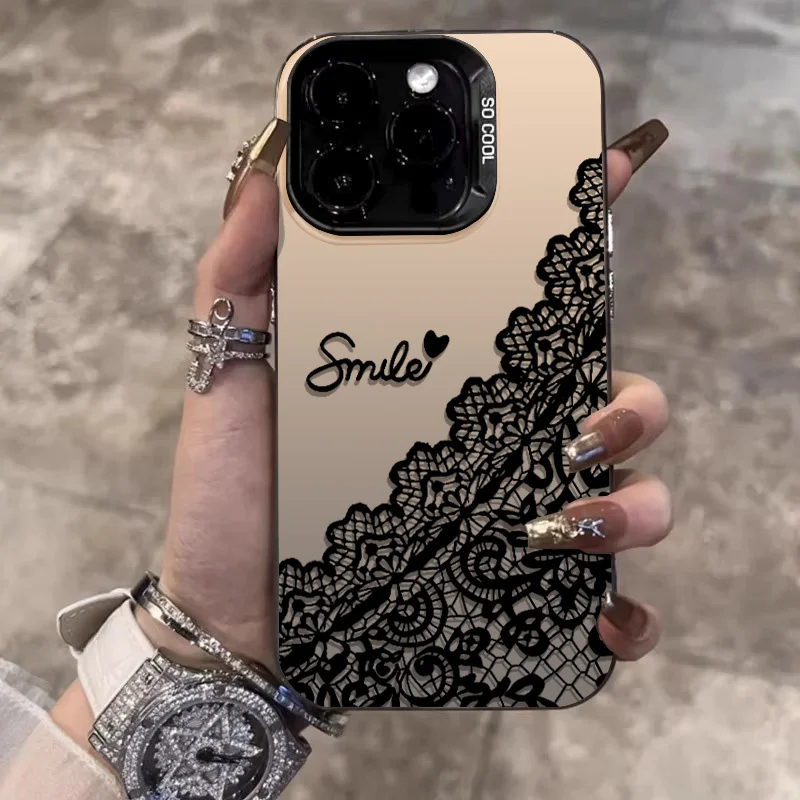 Elegant Lace Design Phone Case - Premium Protection Cover