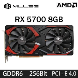 MLLSE RX 5700 8GB Placa De Video Graphics Card GPU GDDR6 256-bit 7nm Video Card Support Desktop CPU rx 5700