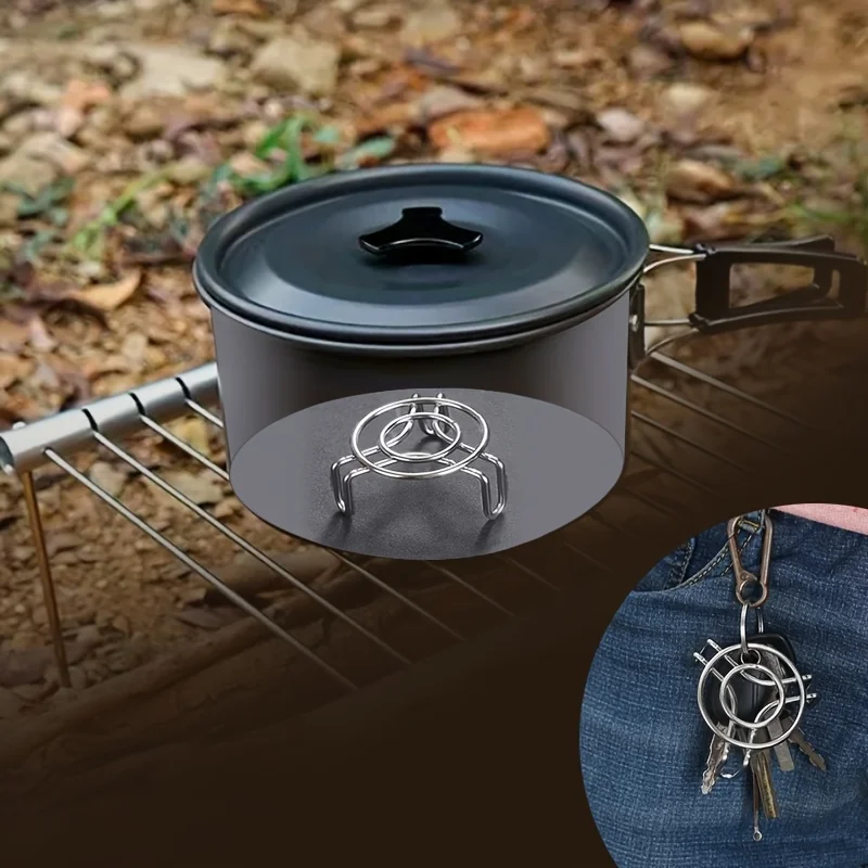 2-Inch Stainless Steel Steaming Rack - for Boiling, Simmering, or Heating Small Portions - Camping, Office, Home Kitchen Used