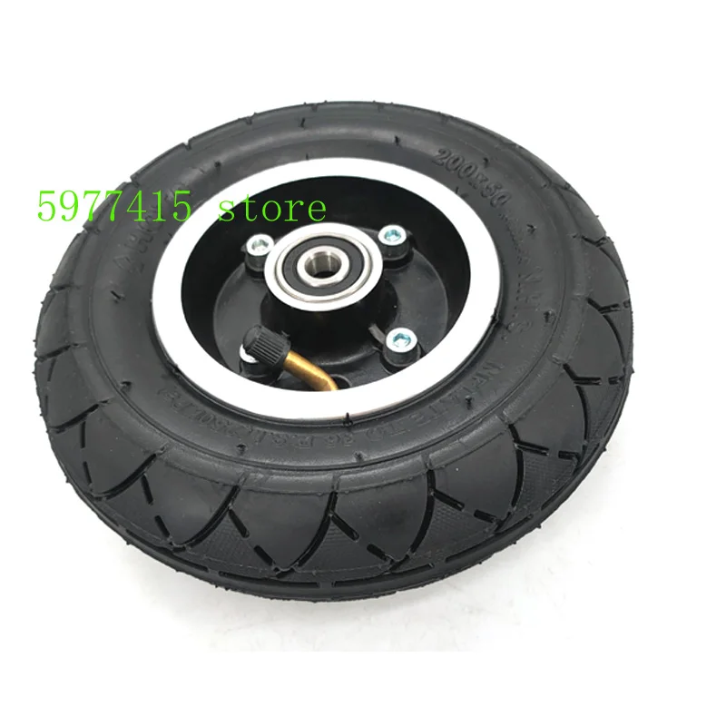 8" Electric Scooter Tyre With Wheel Hub with Brake disc 200x50 Inflation Tyre&inner tube Electric Vehicle Aluminium tire electric scooter tire