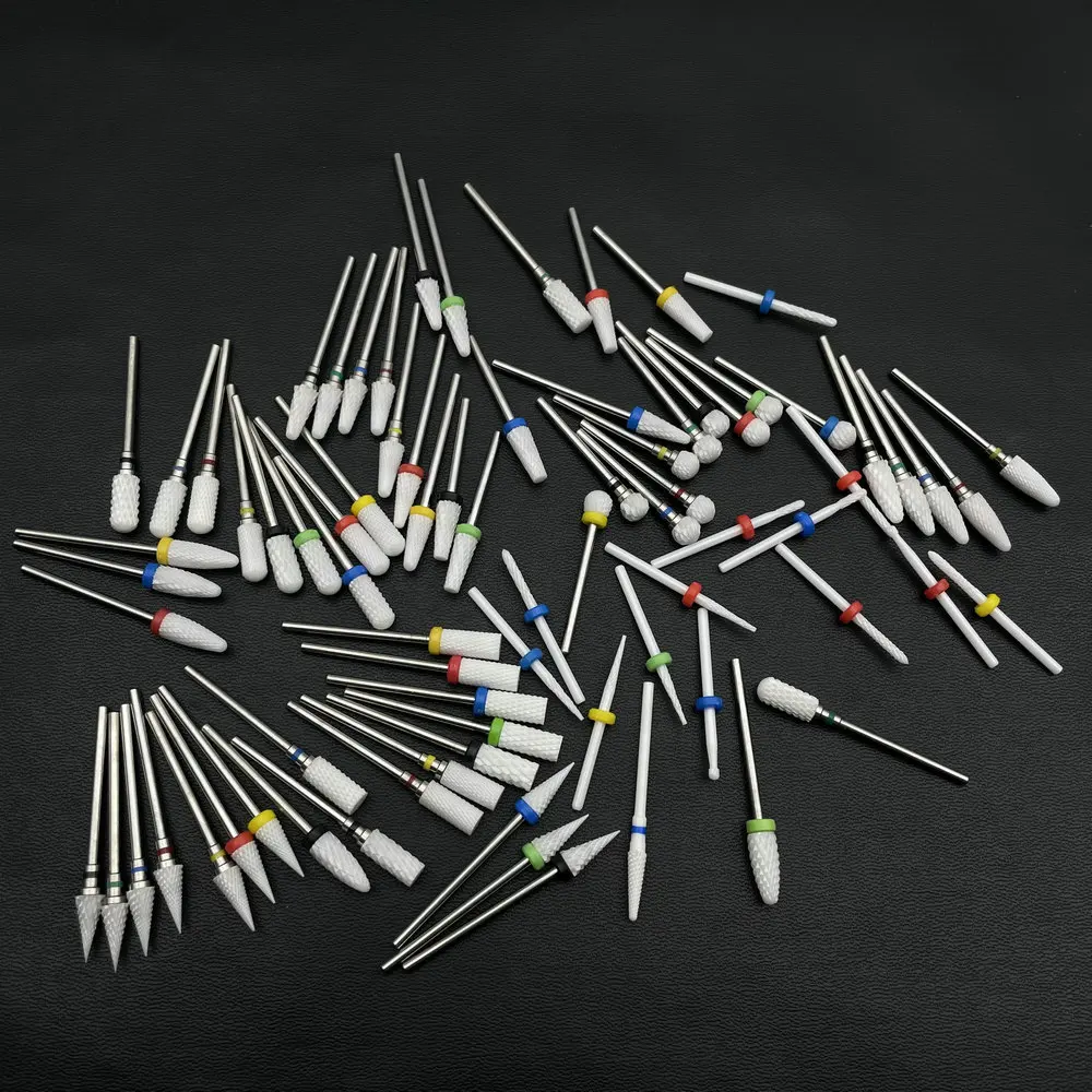 Nail Drill Bit Ceramic Milling Cutte Electric Burr Nail Files Pedicure Manicure Removing Gel Dead Skin Polish Art Accessory