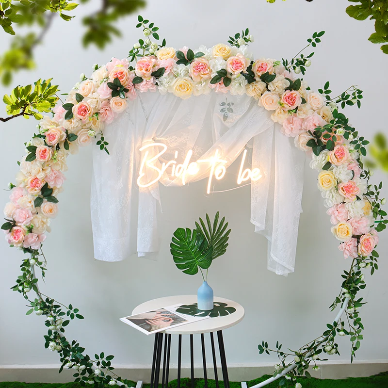 Flores Artificiais Decoração Do Casamento Linha, Arco Peônias De Seda ...