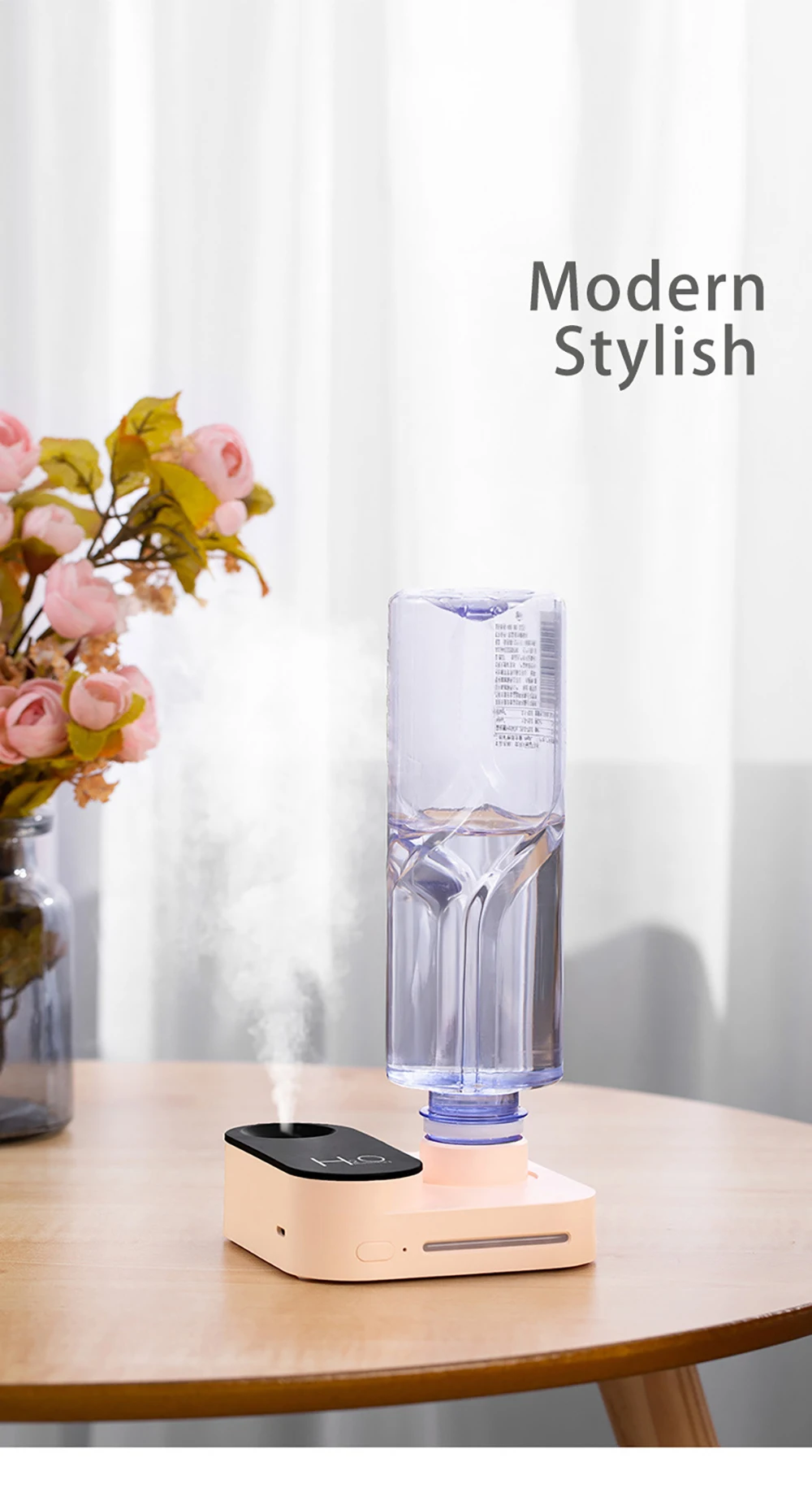 Description Picture 2 of itemRechargeable Mineral Water Bottle Humidifier Large Spray USB Portable Air Hydrate Desktop