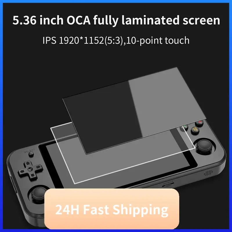 RG552 Large Screen Touch Screen Came Console 5.36 Inch IPS 1920X1152 16G Dual Systems Android Linux (A, US Plug)