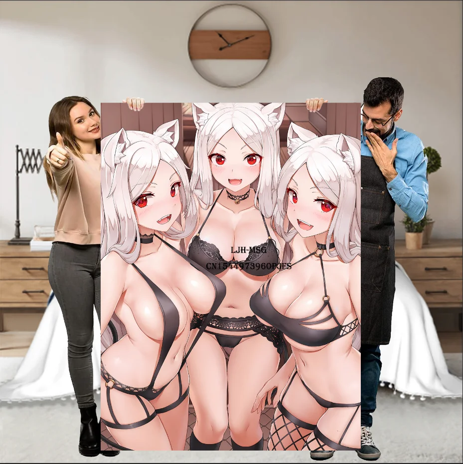 

Hentai Anime Fairy Girl Blanket Helltaker Manga Wallpaper Soft Flannel Blanket Video Game Blanket for Anime Fans and Otaku Waifu