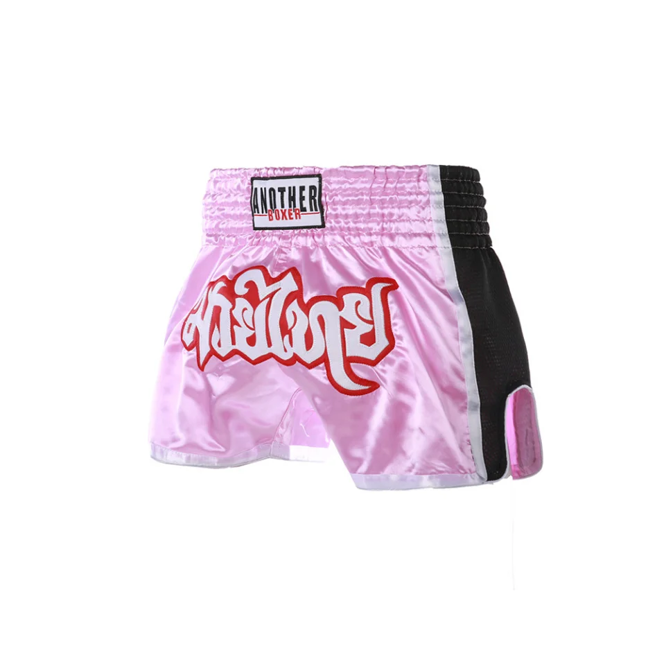 Summer Men And Women New Net Cloth Muay Thai Shorts Sturdy MMA Fighting Pants Simple And Beautiful children's Boxer Trunks
