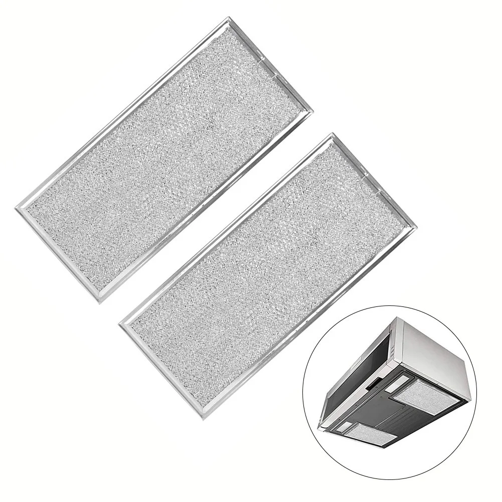 2PCS Aluminum Microwave Oven Grease Filter Compatible For W10208631A For WB06X10596 Microwave Oven Parts