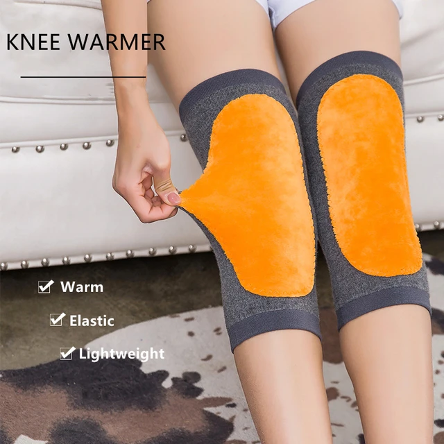 2pcs Cashmere Wool Knee Pads Support Men Women Winter Leg Knee Warmers Sleeve Wrap Protector for Joint Pain Tendonitis Arthritis 3