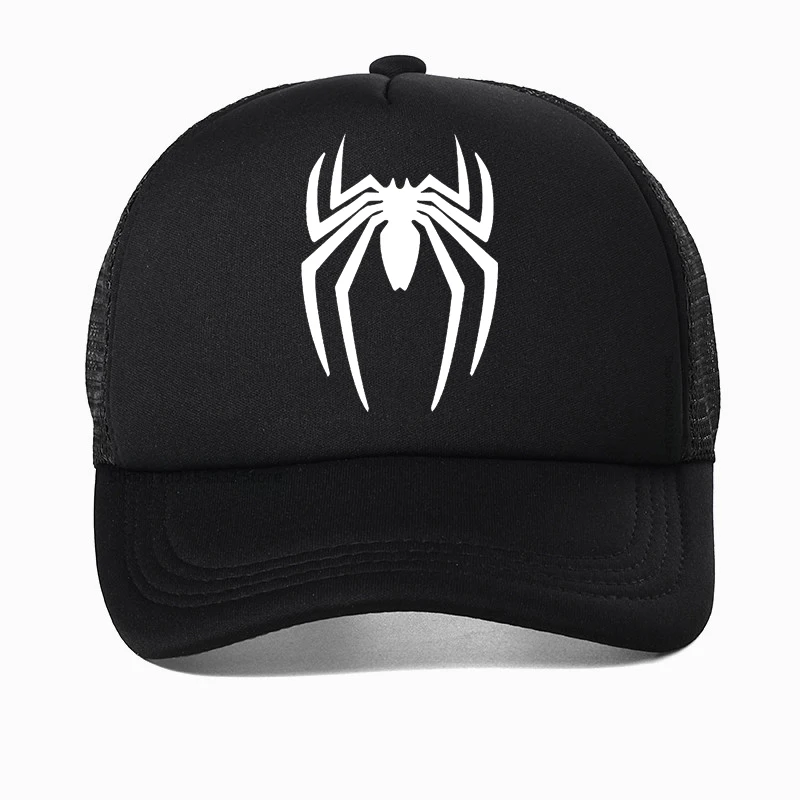 

New Spider adult Baseball Cap summer outdoors Mesh Trucker Sports Hat Men spider Punk Hip hop Cap Adjustable Snapback hats Bone