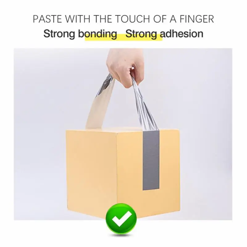 

10 м супер липкая ткань для канала ковровое покрытие водонепроницаемые ленты Высокая вязкость серебристо-серый клей для украшения дома