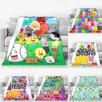 Bfdi Inanimate Insanity Cartoon Blanket All Characters Plush Vintage Soft Throw Blanket Chair Covering Sofa All Season Bedroom 1