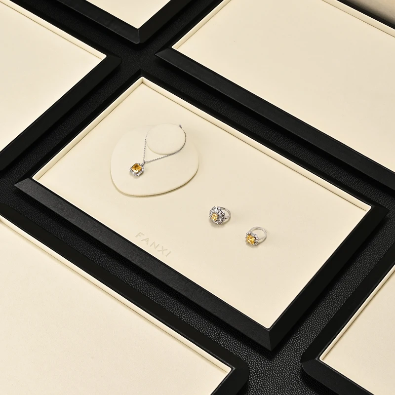 Luxury Jewelry Display and Storage Leather Tray