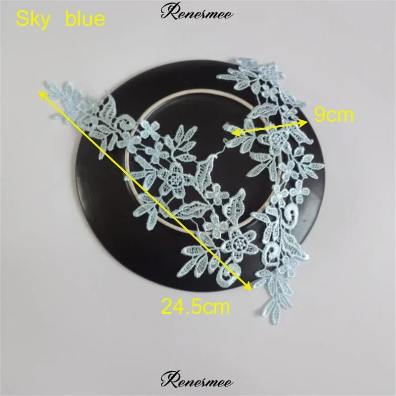 Vibrant Lace Applique Flower Sewing Trims