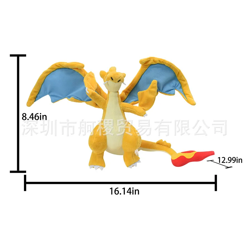 Charizard Mega Evolução X Pelúcia Pokémon Licenciada 30x47cm