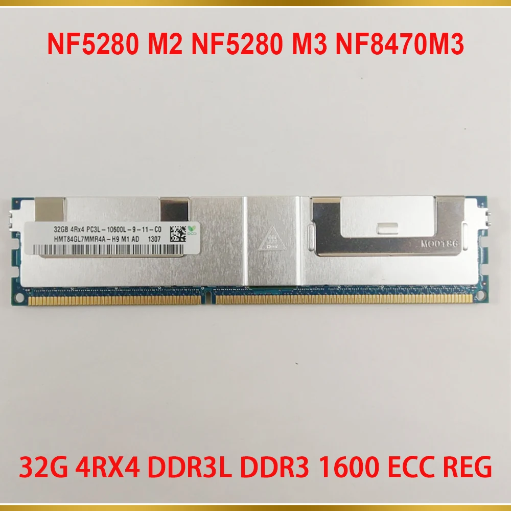 1 Pcs For Inspur Server Memory 32GB 32G 4RX4 DDR3L DDR3 1600 ECC REG RAM NF5280