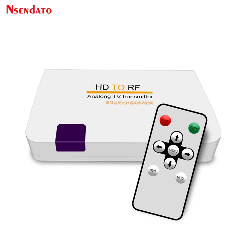 

HDMI-совместимый к RF коаксиальный модулятор преобразователь аналоговый сигнал ТВ передатчик с пультом дистанционного управления для ТВ монитора проектора