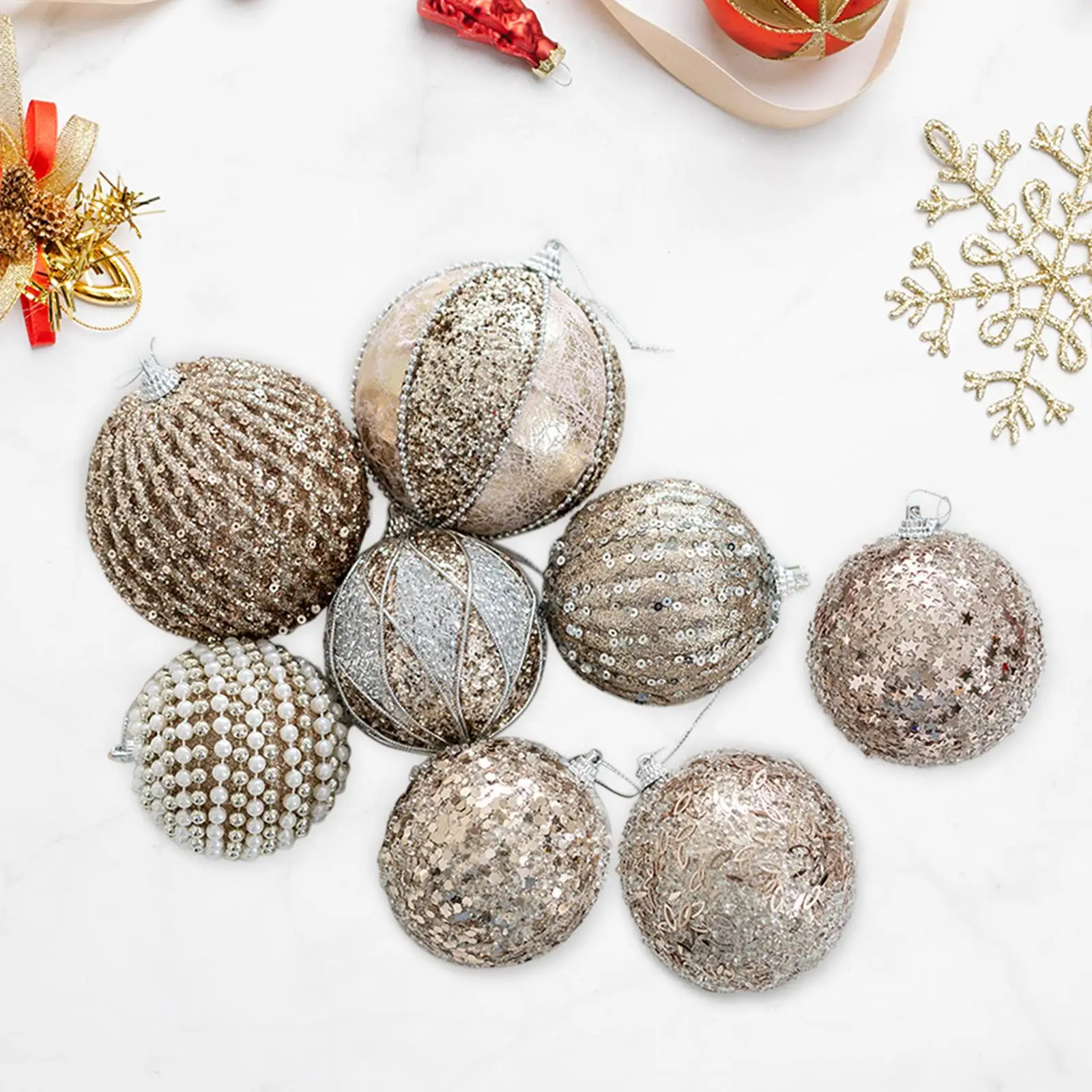 Christmas Tree Decorations Christmas Balls Ornaments Crafts Charm Pendants for Outdoor Graduation Engagement Wedding Backyard