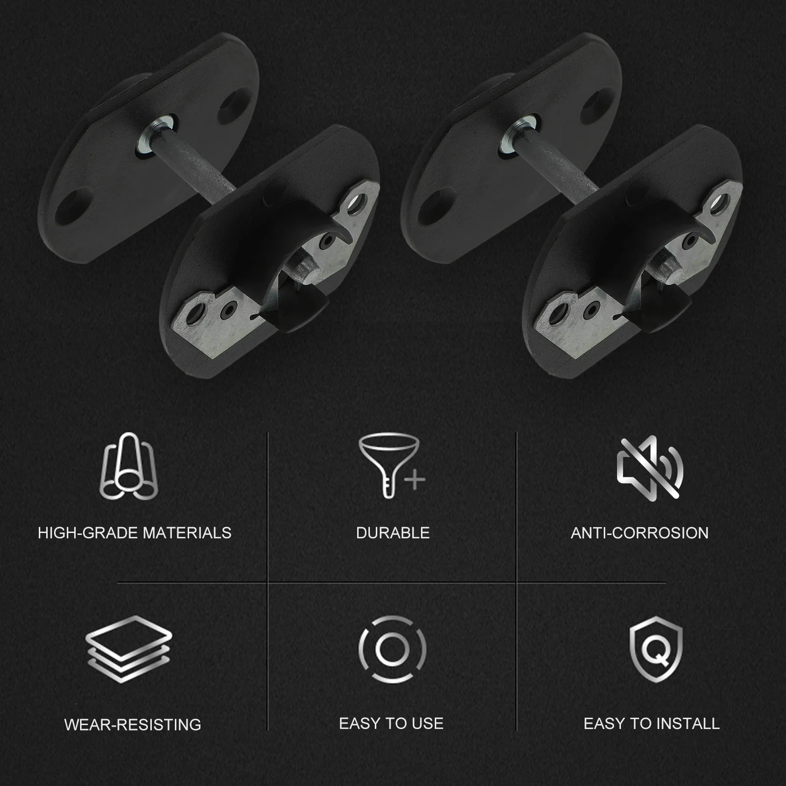4 Sets Connection Buckle Frame Hooks Connector Pin-style Furniture Iron Sectional Couch Connectors