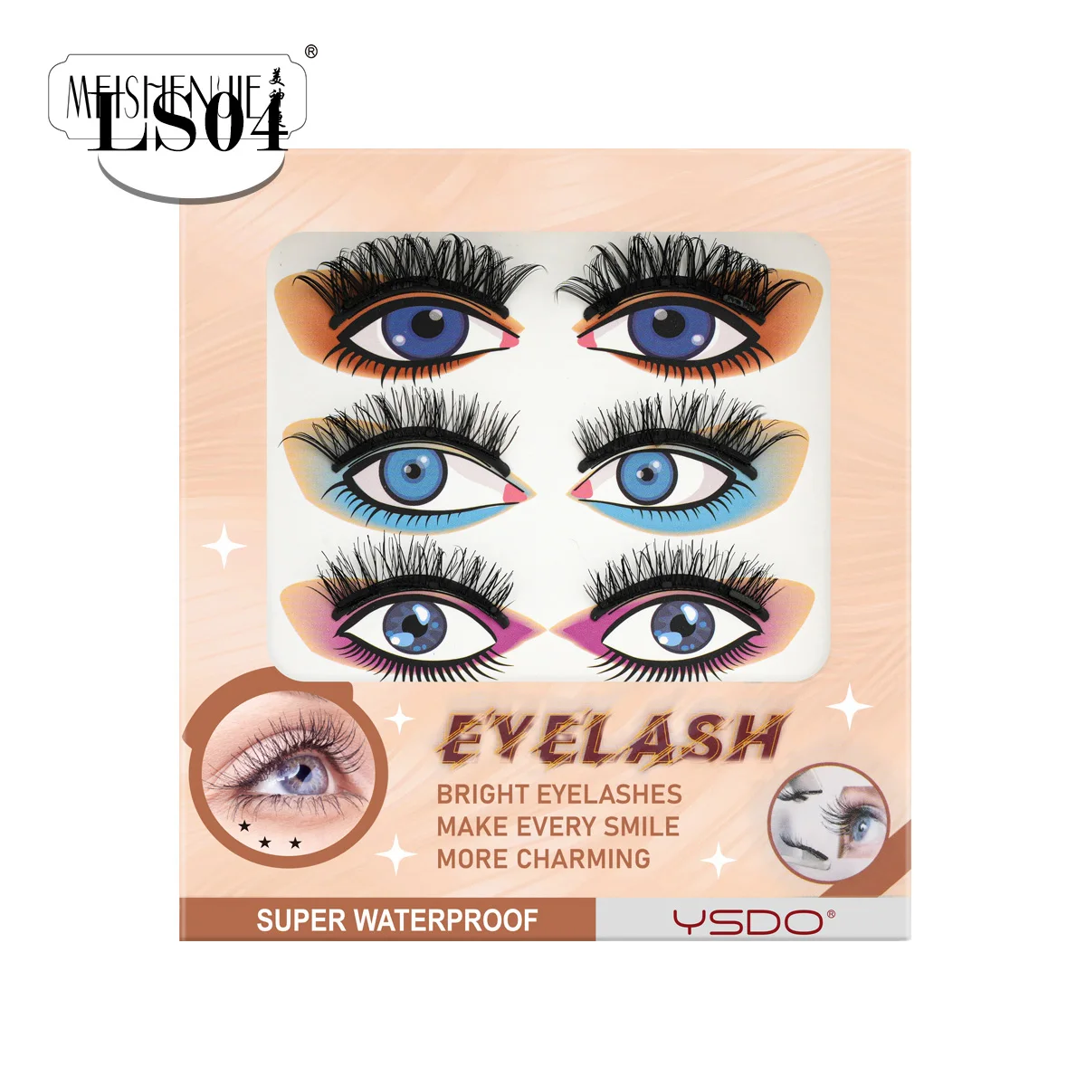 Description Picture 6 of itemMEISHENJIE 1/3 Pairs Natural Long 3D Mink Magnetic Eyelashes Handmade Reusable Waterproof Lash Makeup Magnetic Eyelash Set