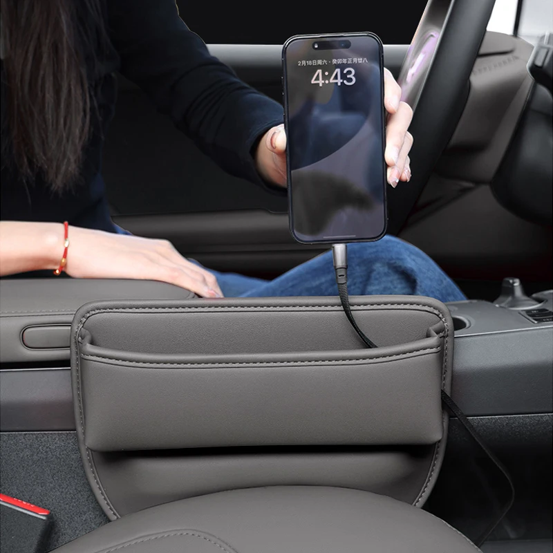 Scatola Tascabile Per Fessure Per Seggiolino Auto Per Daihatsu Charade Feroza Water Cup Key Card Phone Multi-Function Cable Hole Organizer Bag