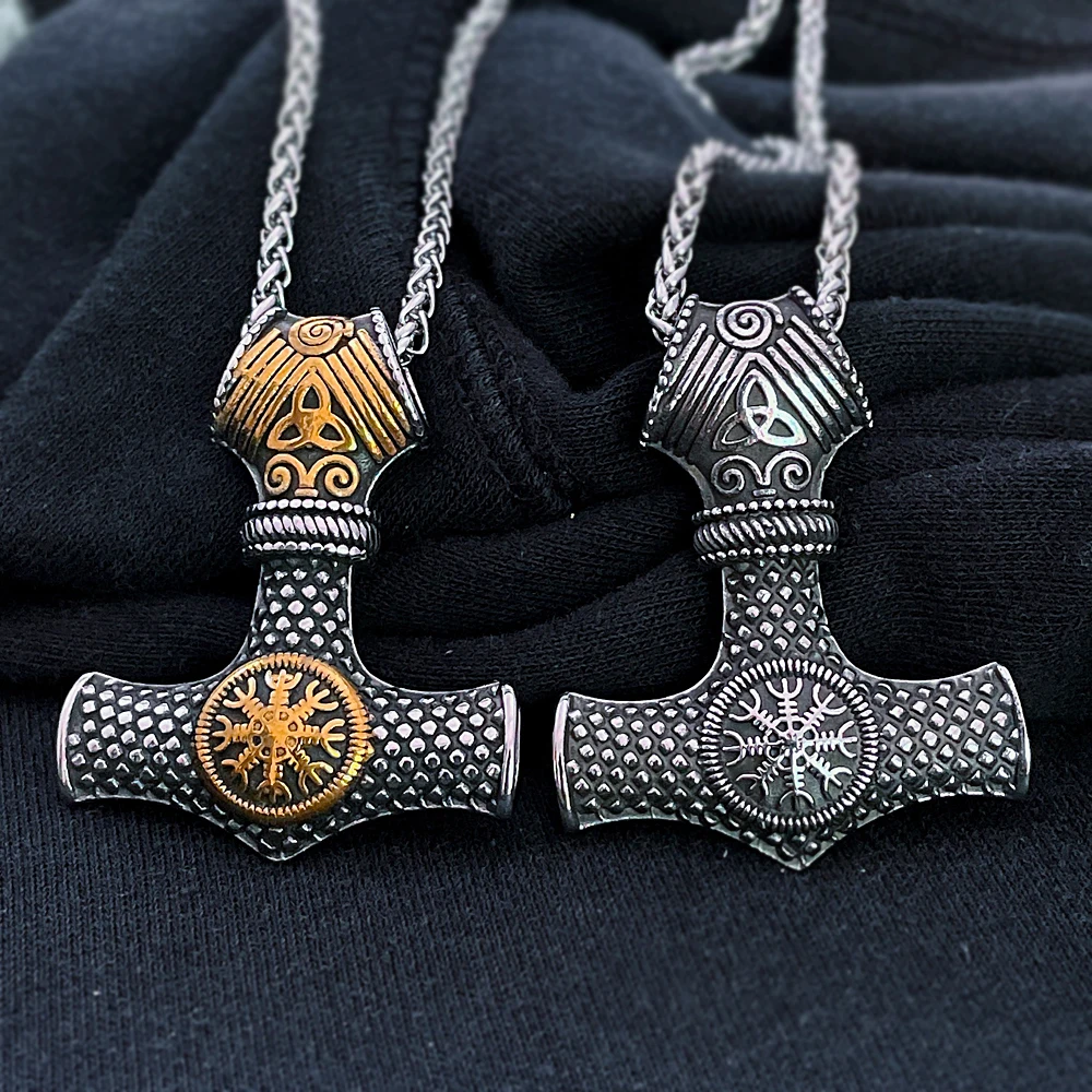 Hand-Forged Viking Thor's Hammer Mjolnir Pendant - Norse/Medieval/Jewelry/Skyrim  | eBay