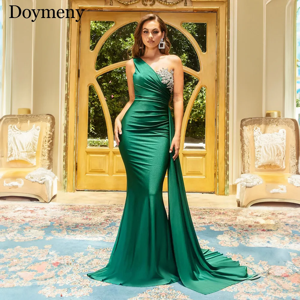 Doymeny One Shoulder Formal Dresses Open Back Cocktail Dresses Dress For Day And Night Party Custom Made vestidos de coquetel