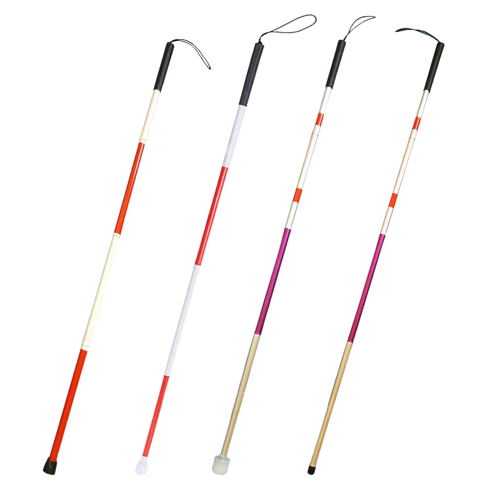 PortableFoldingMobilityCaneReflectiveBalancingMobilityAid