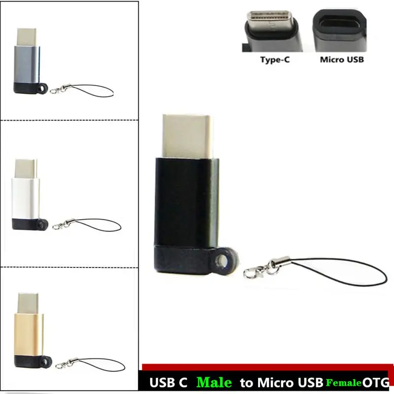 

Usb 3.1 Type-C Male к Micro 5P Female Adapter Android Phone Adapter Micro OTG Connector