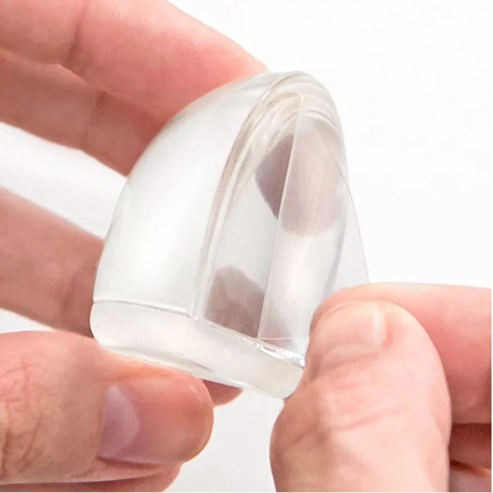 Transparent Acrylic Door Stopper No Need Punch Self Adhesive Mute Collision for Home Office Protect Wall Furniture