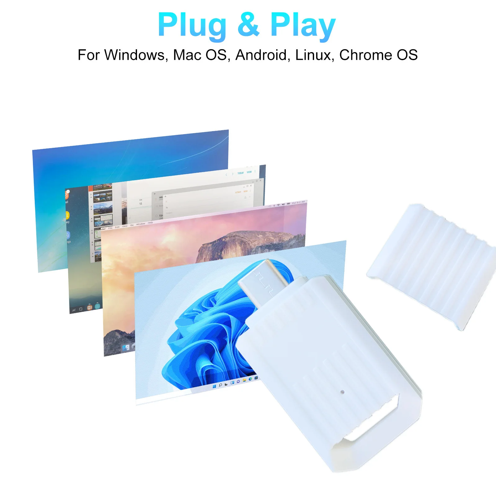 USB SIM 카드 어댑터 플러그 앤 플레이 고속 ESIM 카드 어댑터 안드로이드 윈도우 맥 OS 맥북 컴퓨터 PC용 경량형