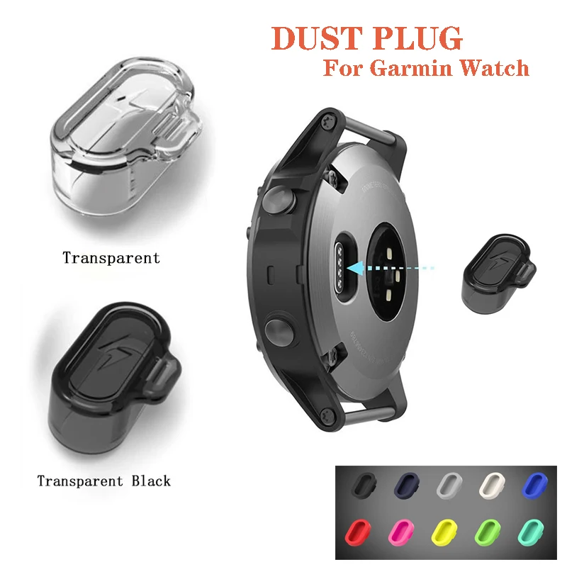 

For Garmin Watch Silicone Anti Dust Proof Plugs Charger Protector Port for Garmin Fenix 5 5S 5X 6 6S 6X 7 7S 7X Venu Sq 935 945