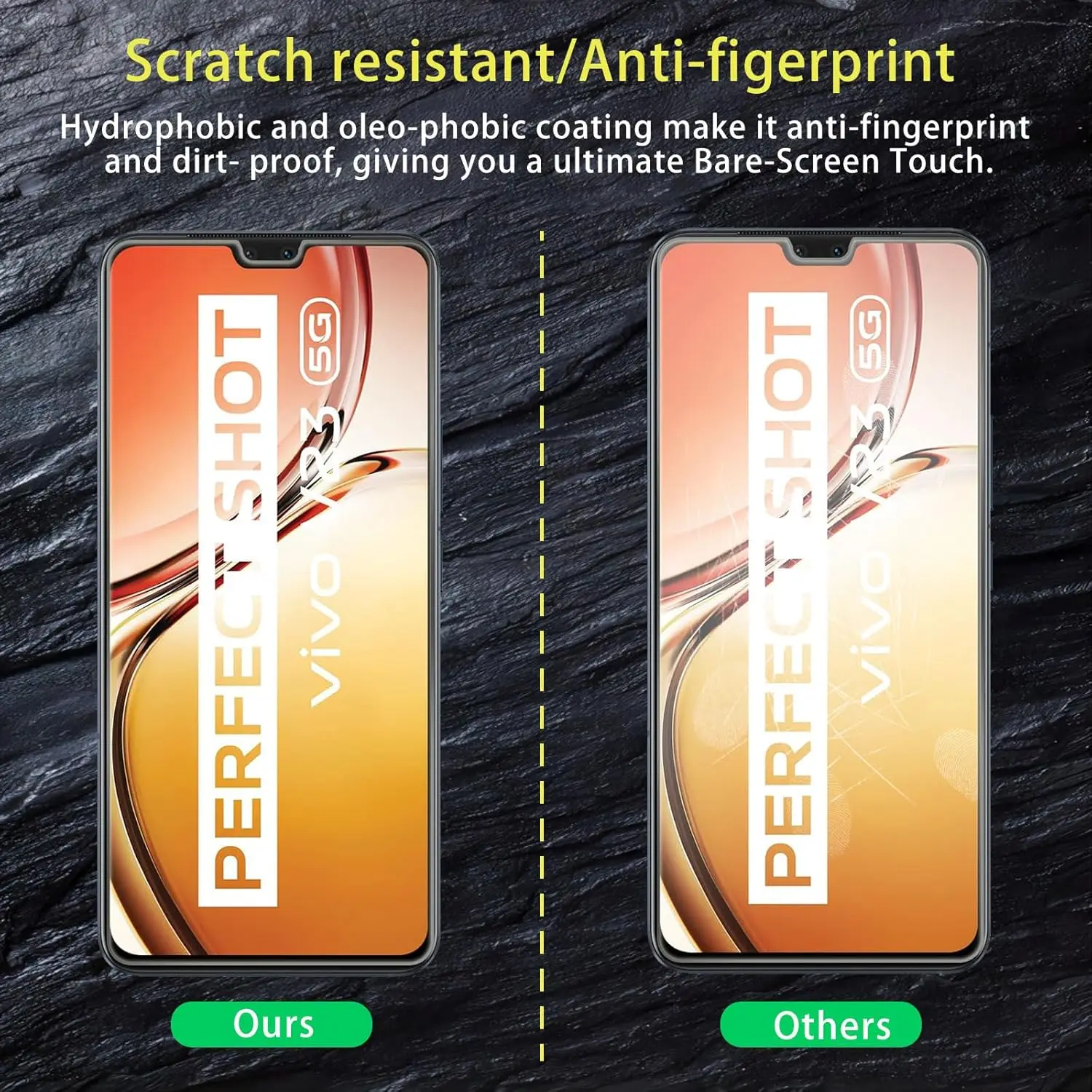Premium HD Tempered Glass Screen Protector Film (2/4 Pack)