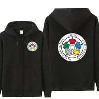IJF International Judo Federation Hoodies Men Fleece Cool IJF Sweatshirt Hoody Unisex Streetwear 1