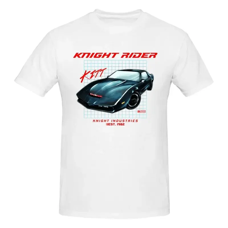 Maglietta Per Uomo Cavaliere Cavaliere 1982 Kaus Mobil David Bowhoff Knight Industry Kitt Firebir 1982 Shirt