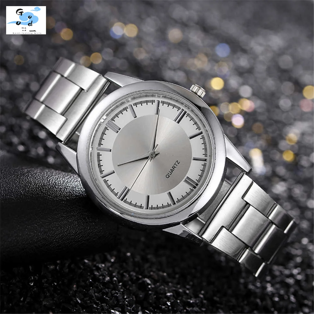 Men'S Business Casual Stainless Steel Mesh Belt Watch Dial Quartz Watch Fashionable, Minimalist, And Atmospheric Men'S