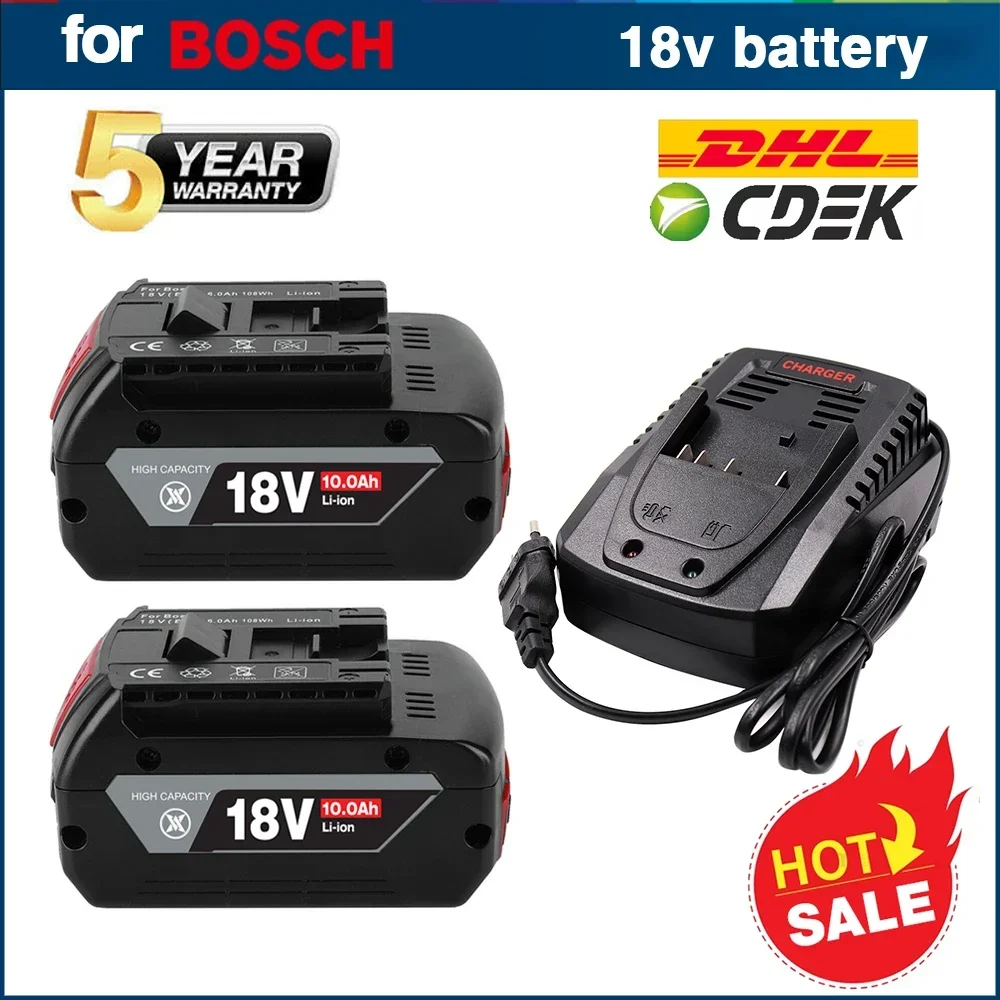 Nuovo Per Bosch Autentico 18V 10Ah Batteria Agli Ioni Di Litio Gba 18V 10Ah 18V Professionale Gba Gsr Gsb Bat618 Bat609 W/Fuel Guage
