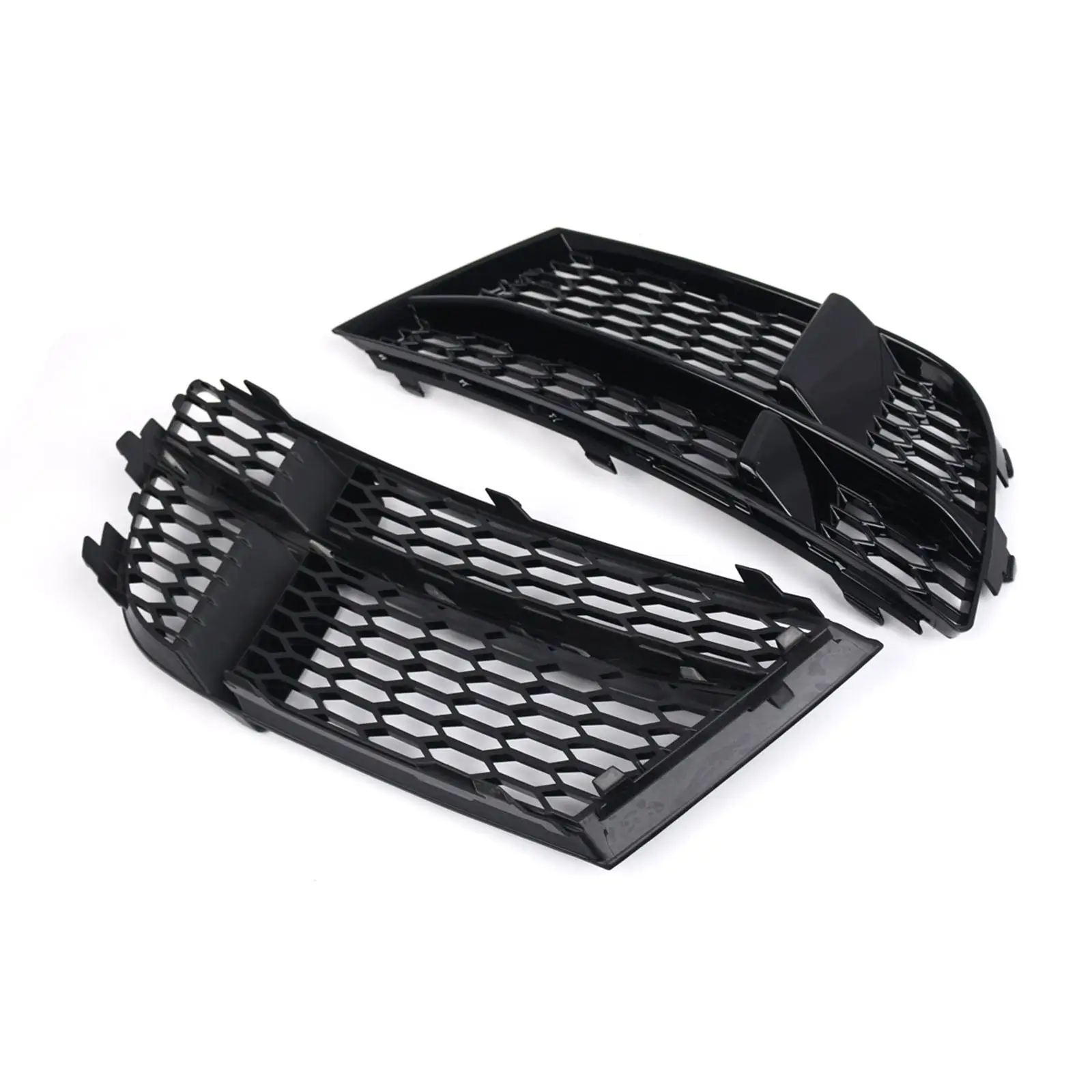 2Pcs Air Guide Grille 8V3807682Q High Performance Honeycomb Mesh Grille for Audi 2016-2020 A3 Car Accessories Replace Parts